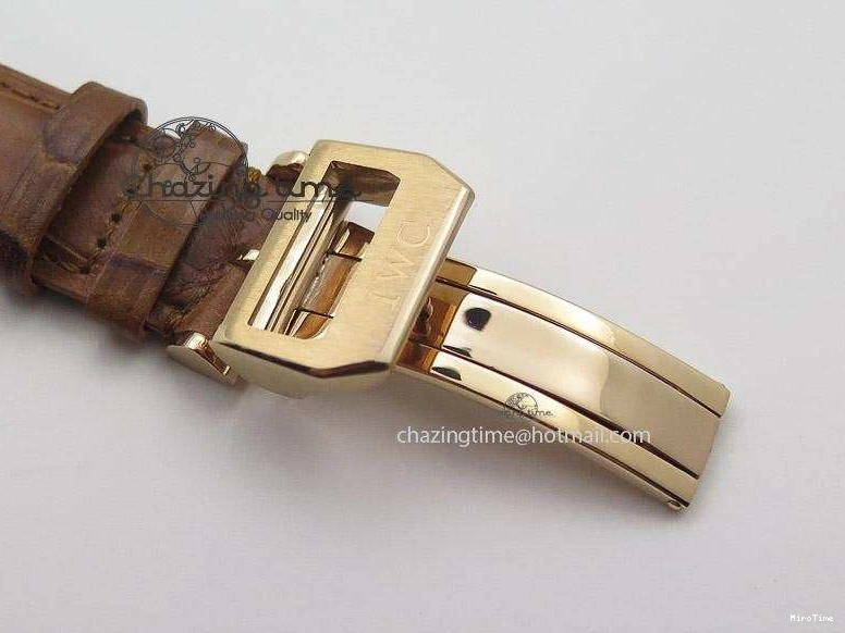 MIROTIME 0321 Youthful Pilot Chrono RG 3878 Gray Dial on Light Brown Leather Strap A 7394